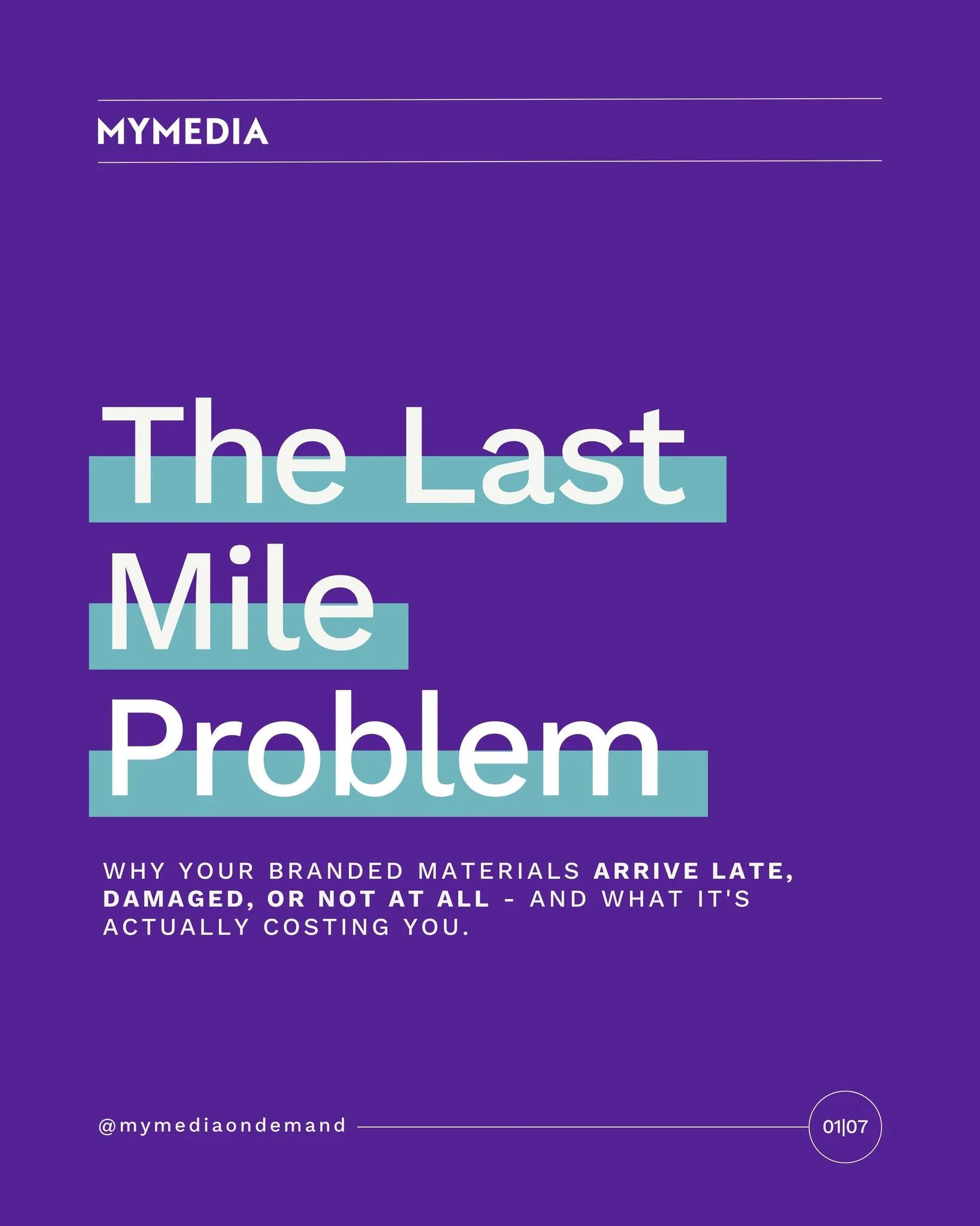 Your branded booth is empty. The event starts in two hours. The courier says delivered.
This is the Last Mile Problem, and it costs marketing teams more than most people track.
We broke down the four reasons event materials fail to arrive on time, an