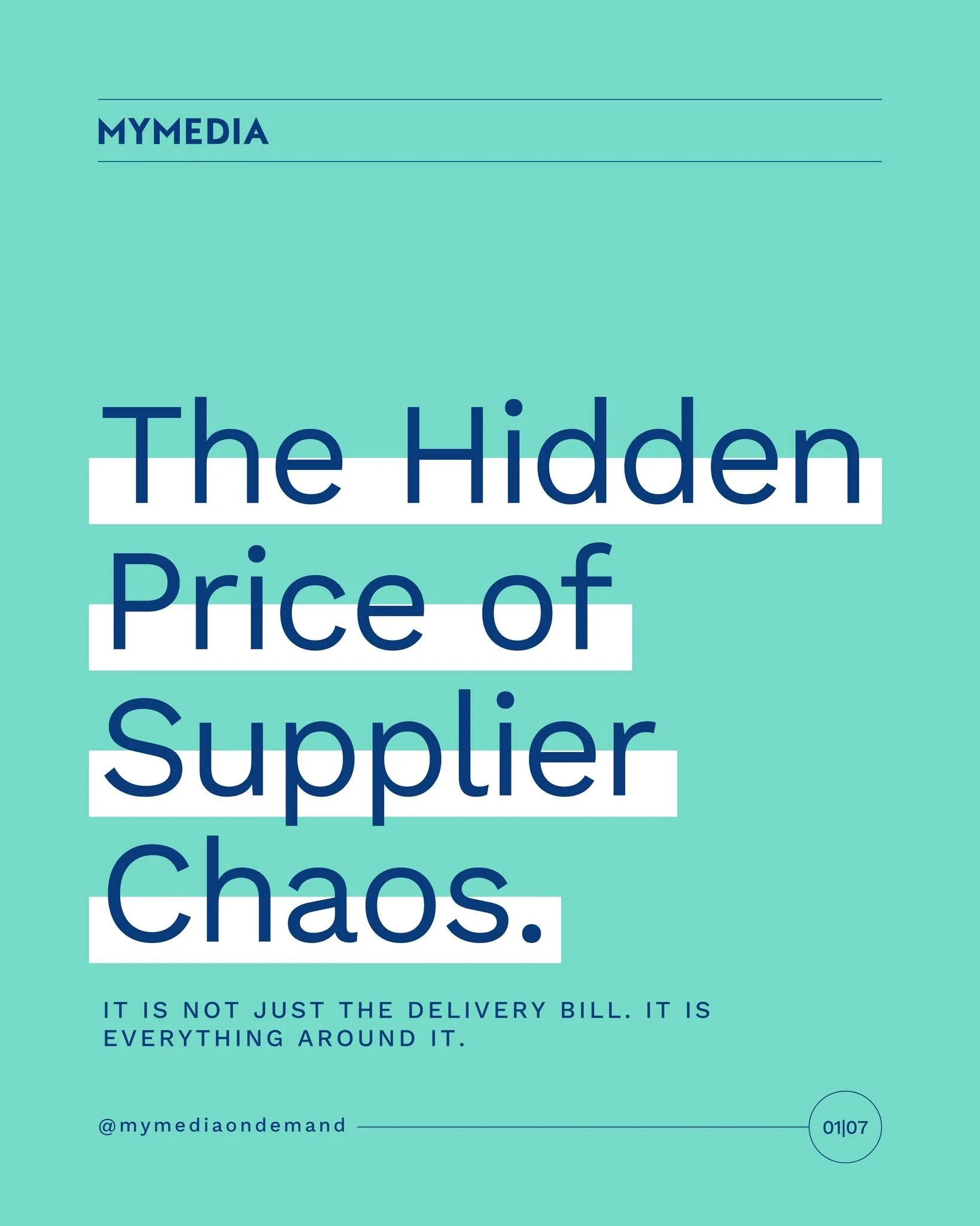 The delivery invoice is the easy part to see.

But the hours your team spends chasing updates, the inconsistent brand execution across five suppliers, the reputation hit when something arrives late - those costs are real, and they rarely show up anyw