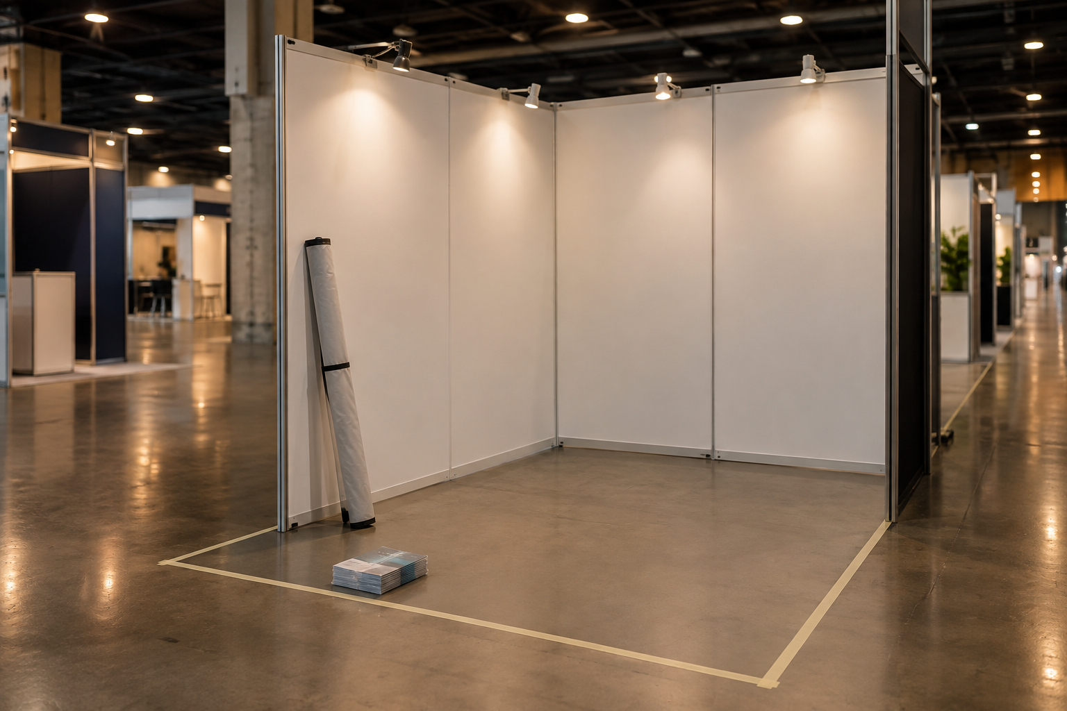 the booth isn't ready