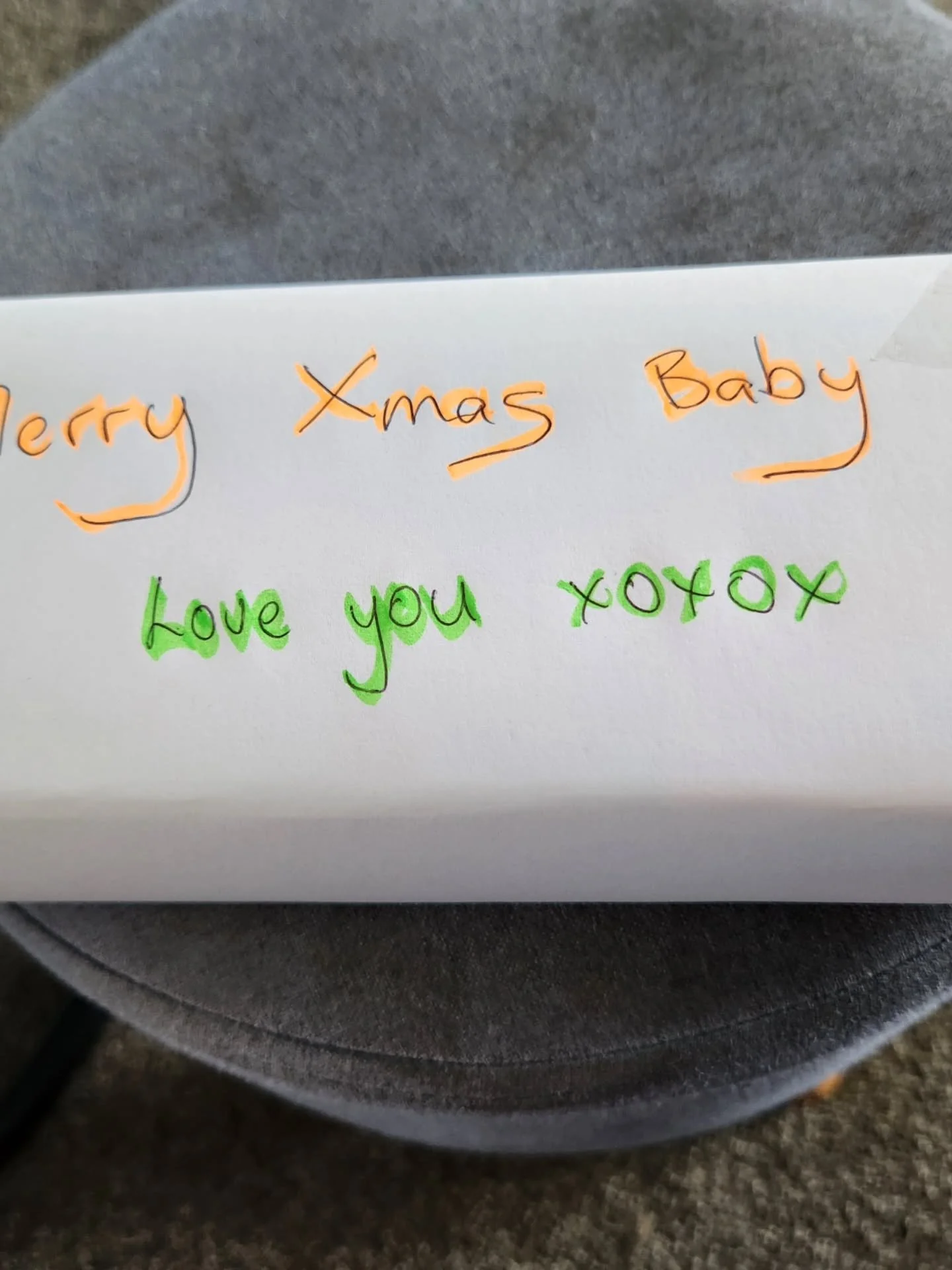 I'm down with the flu today and just fell out of bed, but found  what's left of my voice for this present announcement. My husband knows I'm a minimalist and we haven't done presents for about 7 years so I was quite surprised when he pulled this one 