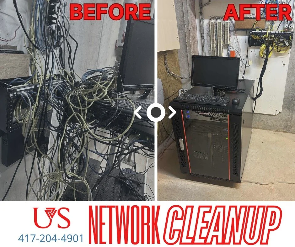 🧹Check out this before and after demonstration of a recent network rack cleanup, because a network room is the heart of your IT infrastructure.  Keep it clean and organized to ensure you don't miss a beat.

✅Improved Equipment Performance
✅Enhanced 