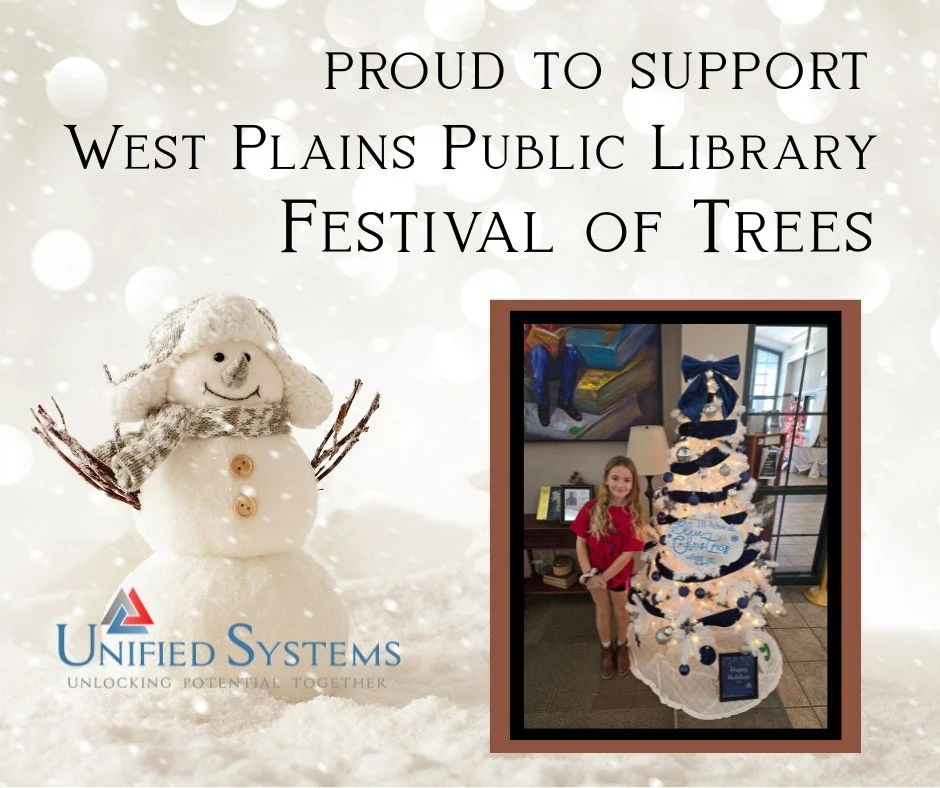 We are proud to support the West Plains Public Library Festival of Trees with our 'I'll Have a Blue Christmas Without You' entry. 

Please stop in and vote for your favorite Christmas tree.  Voting is $1 per vote and benefit the West Plains Public Li