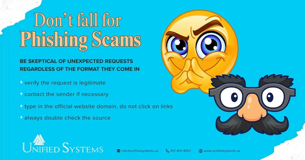 🚨 Stay Alert: Phishing Scams Are Getting Smarter 🚨
 
Don&rsquo;t fall for phishing scams&mdash;hackers are constantly evolving their tactics to trick you.

⚠️ What to watch for:
&bull; QR codes that lead to fake websites
&bull; Suspicious email att