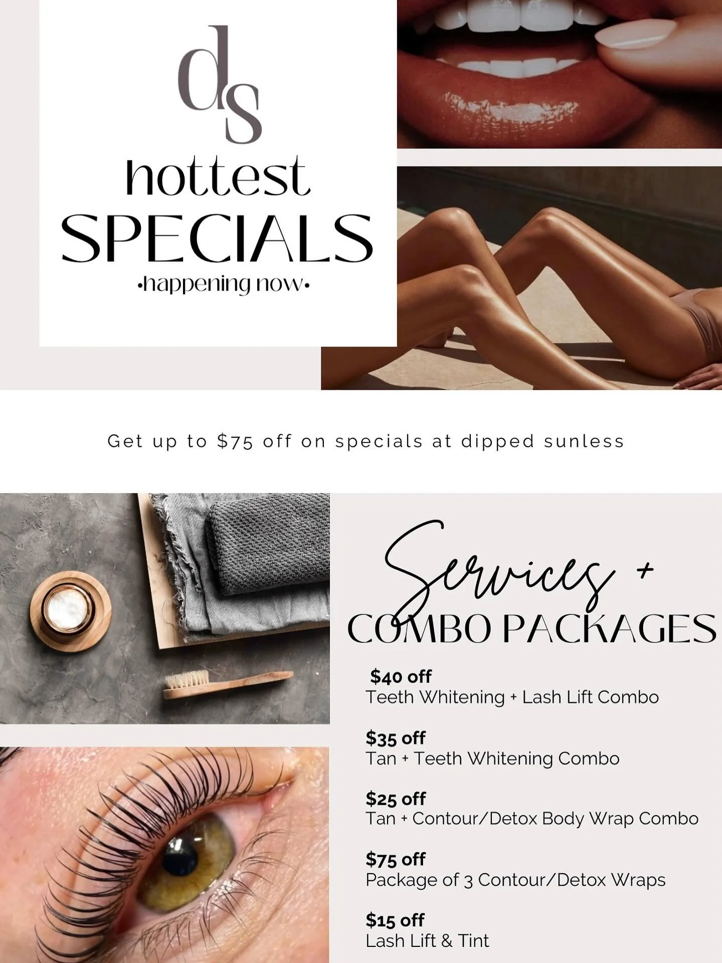 our specials out now are 🔥!
Book at our link in our bio