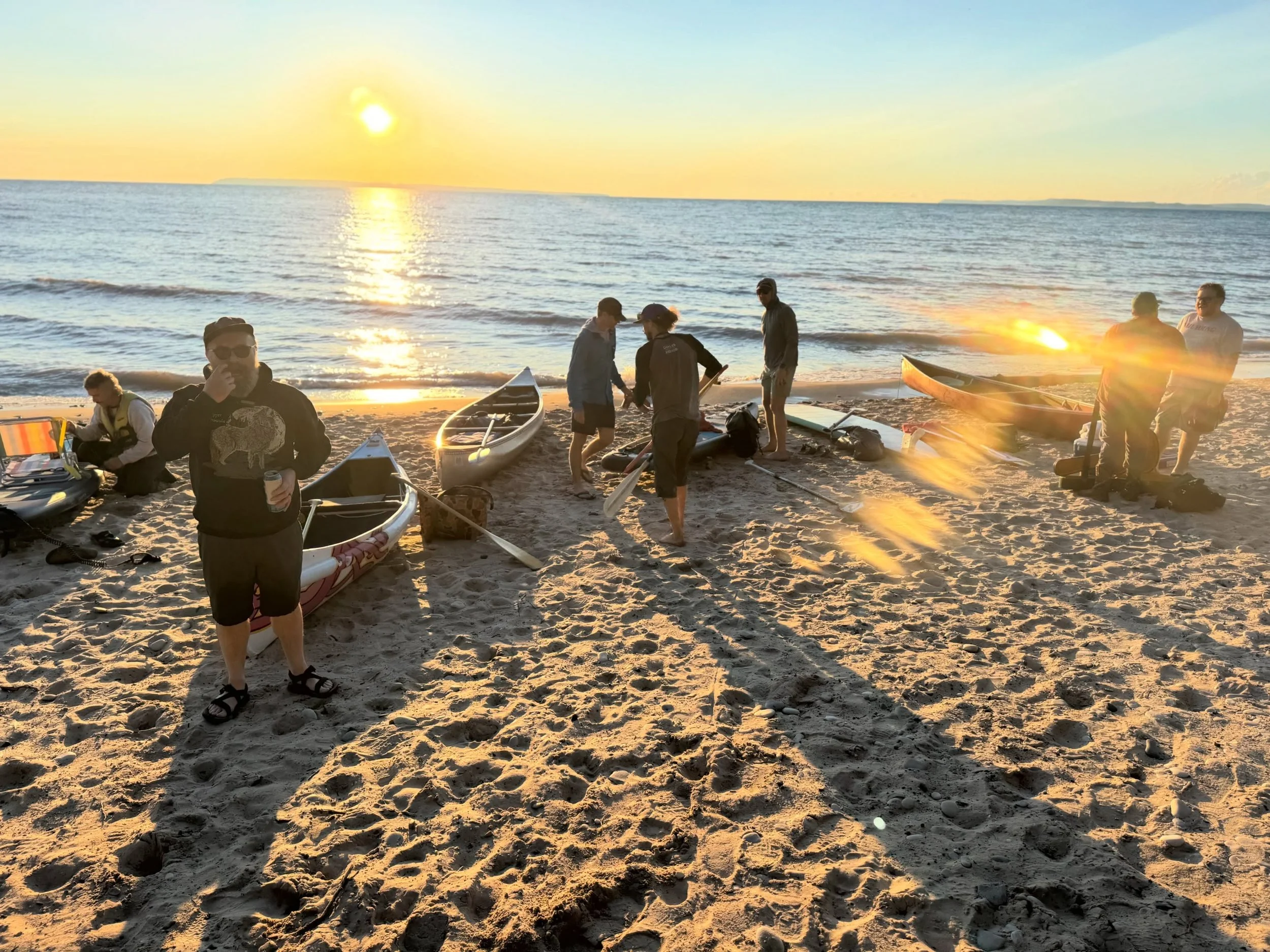 Annual Dipper paddle from Port Oneida to Pyramid Point, wsg @the_daylites