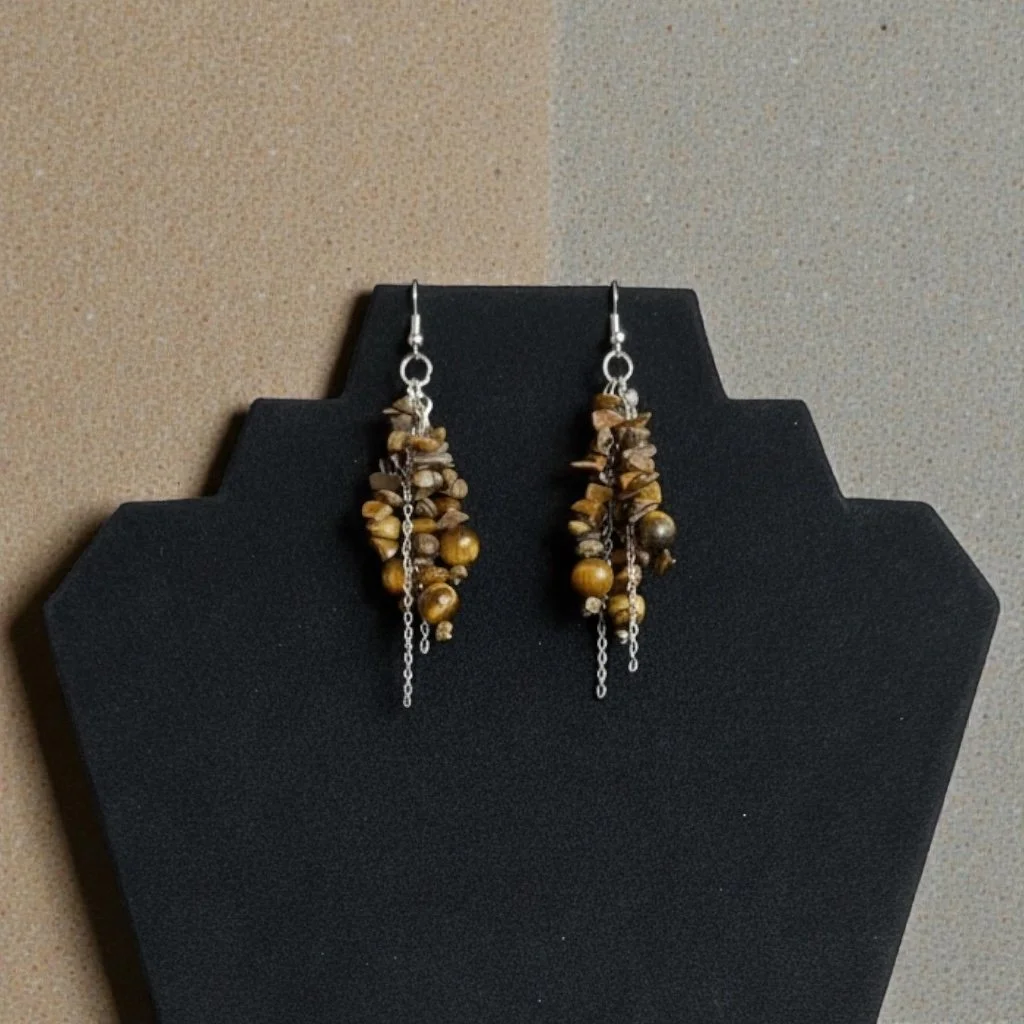 Enchanting Tiger's Eye Dangle Earrings