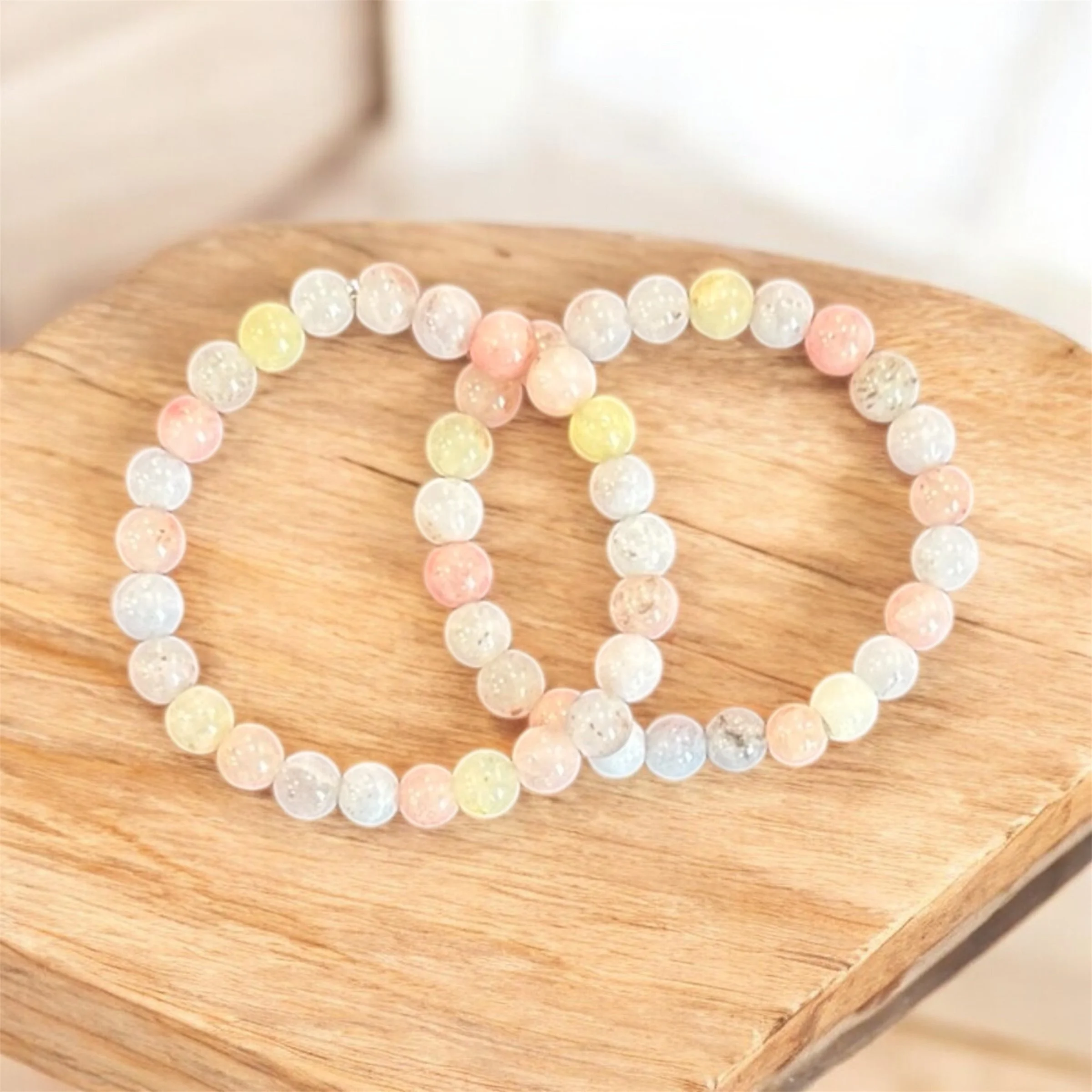 6.5" Bubblegum Jade Bracelet
