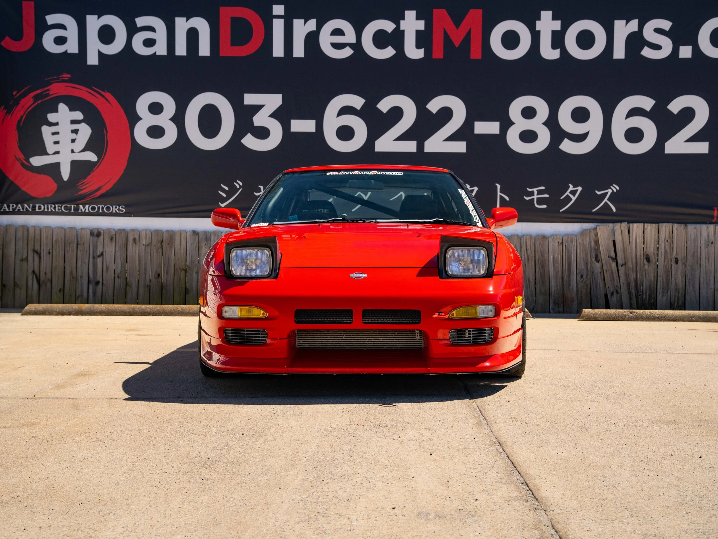 Red JDM 180sx S13 At Japan Direct Motors