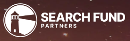 Logo of Search Fund Partners with a lighthouse icon