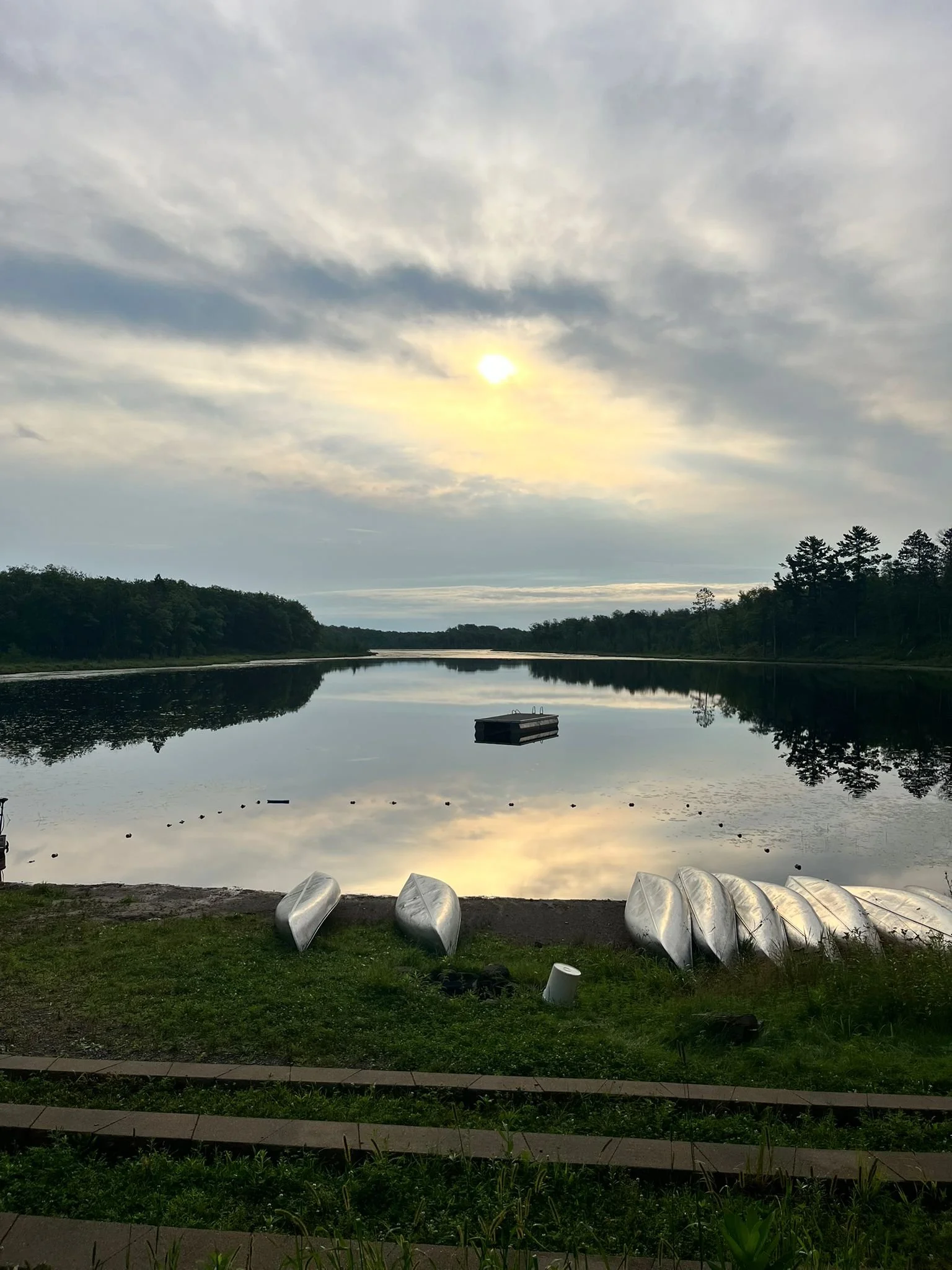 canoes at long lake