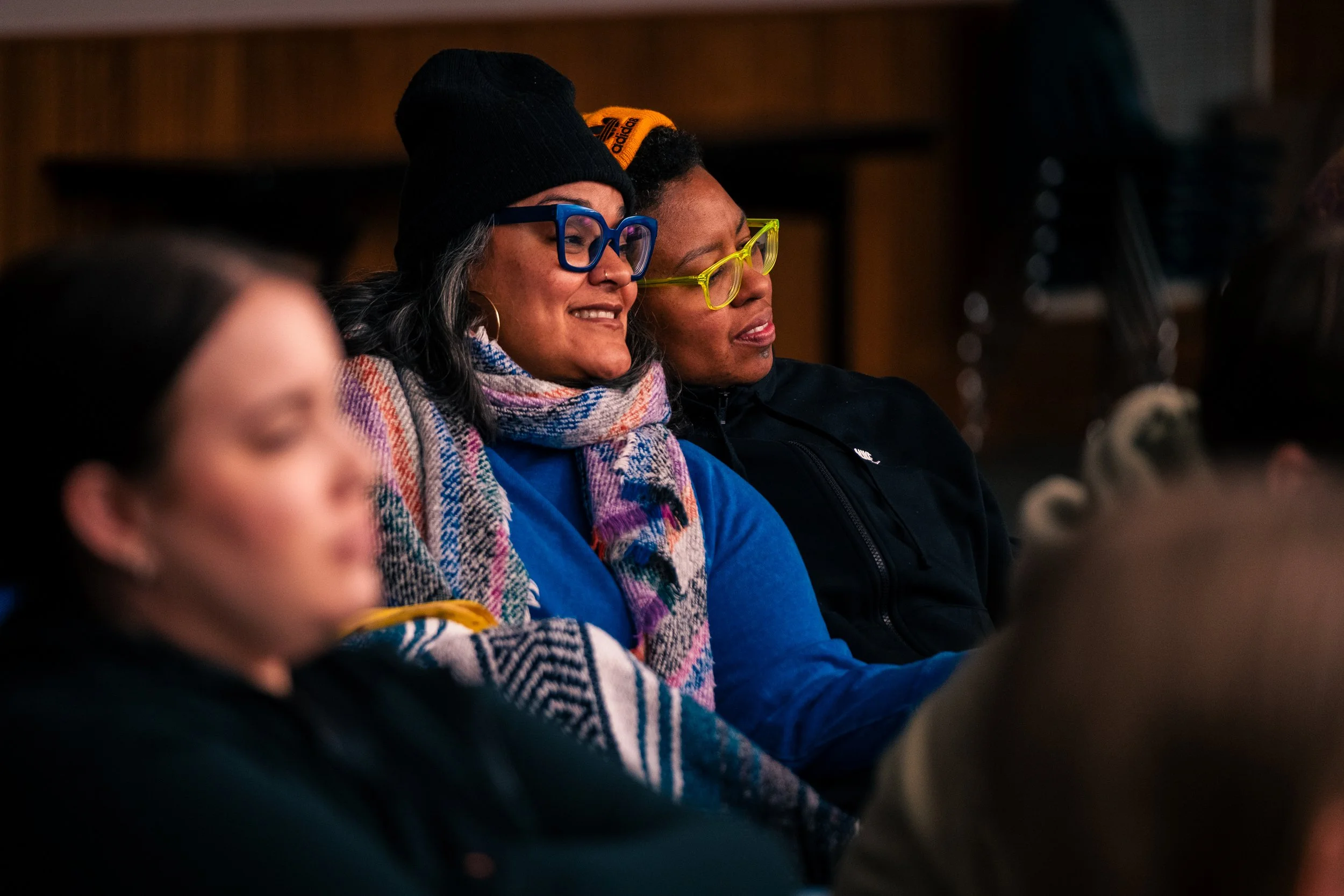 campers cuddling at camp