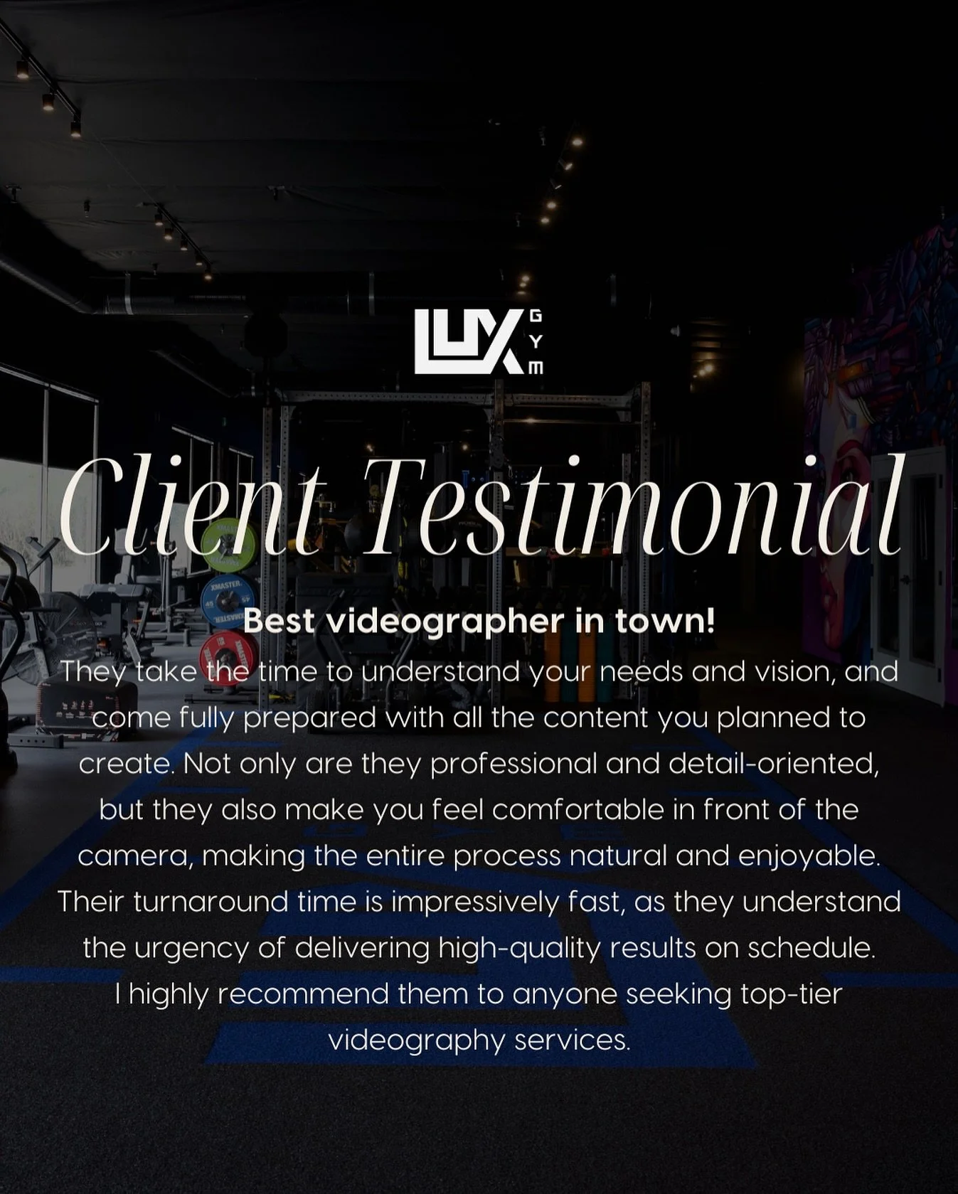 Best videographer in town! 🎬

Hearing words like these from our clients never gets old. It is why we show up early, haul the gear, and stay up late polishing the edit until it feels right.

Our creative partner said it best:

&ldquo;Best videographe