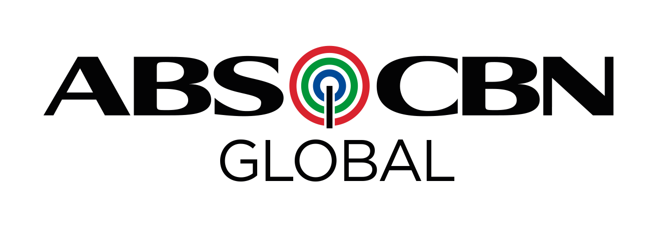 ABS-CBN Global logo with a target symbol in red, green, and blue in the middle of the text