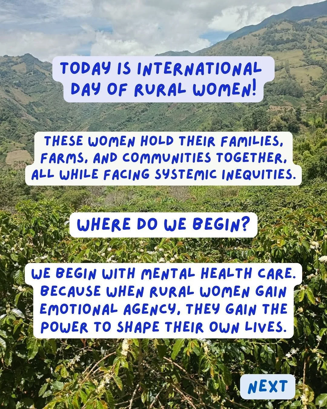 Today is international day of rural women! And in our coffee industry women are the ones holding families and communities while facing deep systemic gender inequities. What are we doing to improve gender equity in our industry?