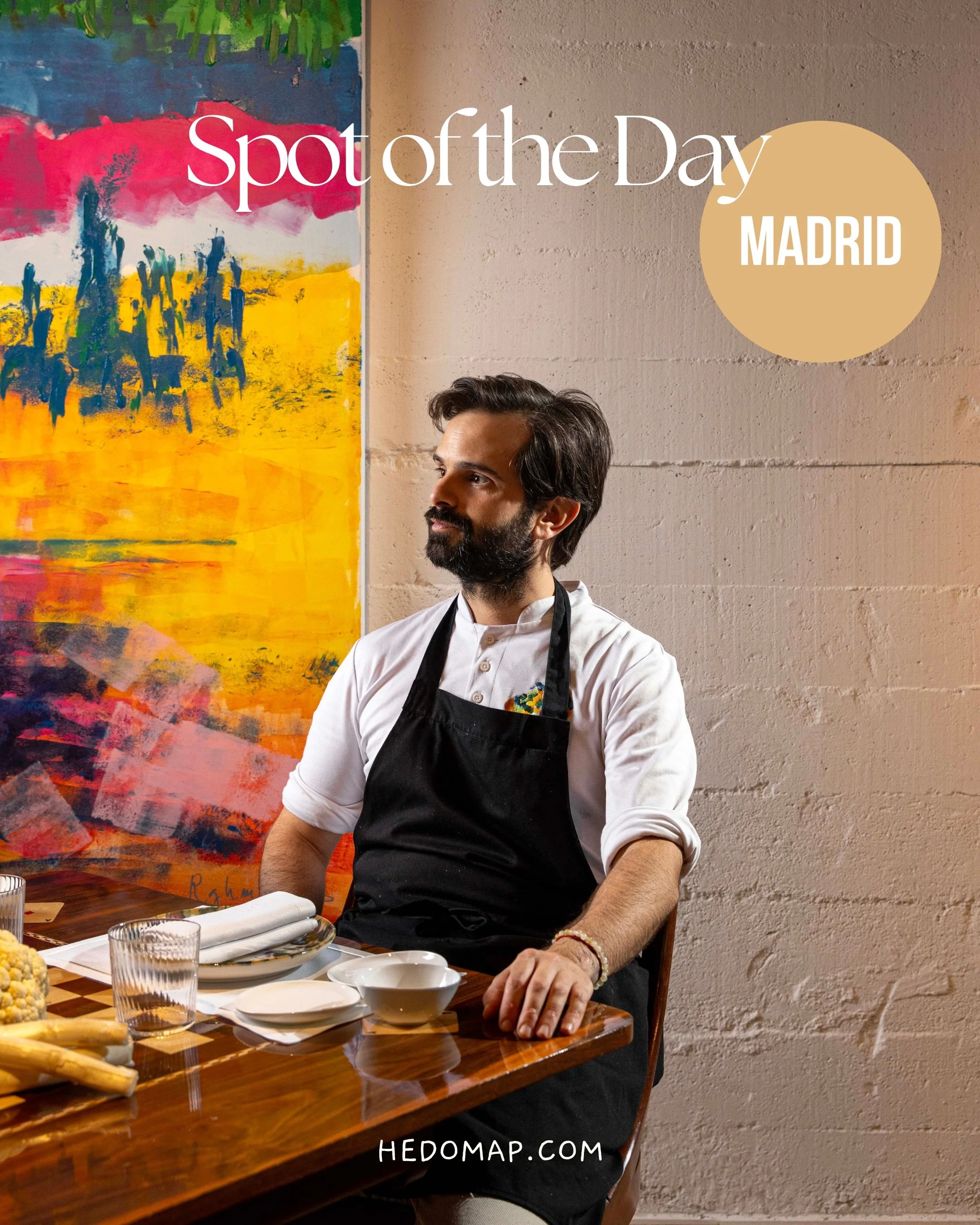 Discover one of Spain&rsquo;s greatest talents in his magnificent home ground in Madrid. 🔥

www.hedomap.com/madrid

#madrid #pab&uacute; #cocomontes #gastronomy #hedolovespab&uacute;