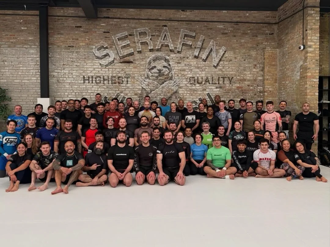 Awesome charity seminar for @guardiangym tonight @serafinbjj taught by @chrismwojcik &amp; @abraham_the_mountain 🔥

Working Woj Locks and Abe locks! Great way to start the holiday week 😎

Great having some of our @teamtruestyle crew with our sloth 
