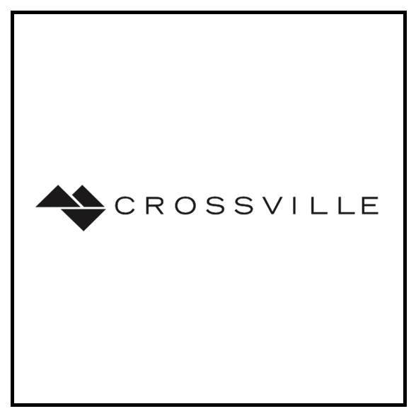 Crossover logo with stylized geometric mountain symbol and the text 'CROSSVILL'