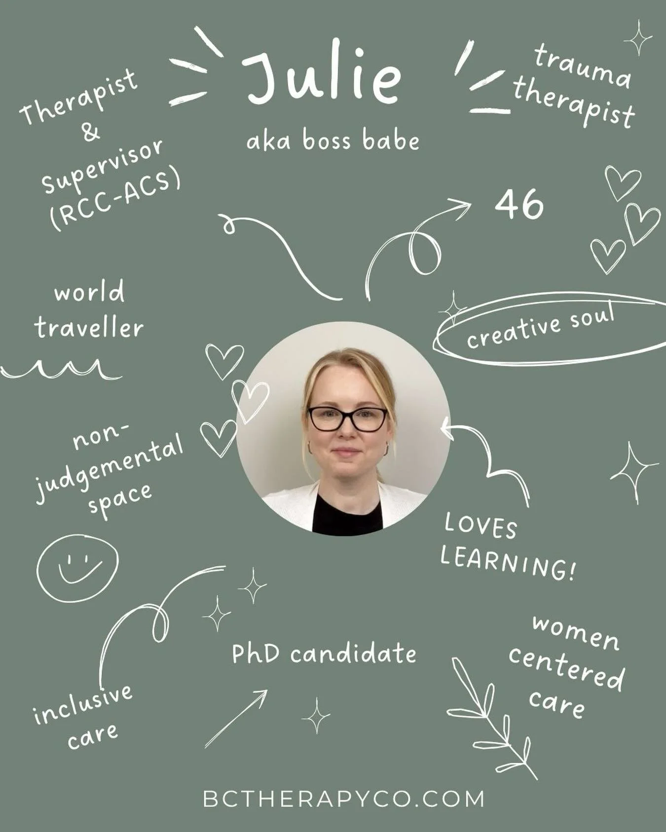 At the heart of my practice is women-centered care, which means creating a safe, non-judgmental space where your unique experiences, body, and voice are the highest priority. 

I believe in honoring your story, validating your struggles, and supporti