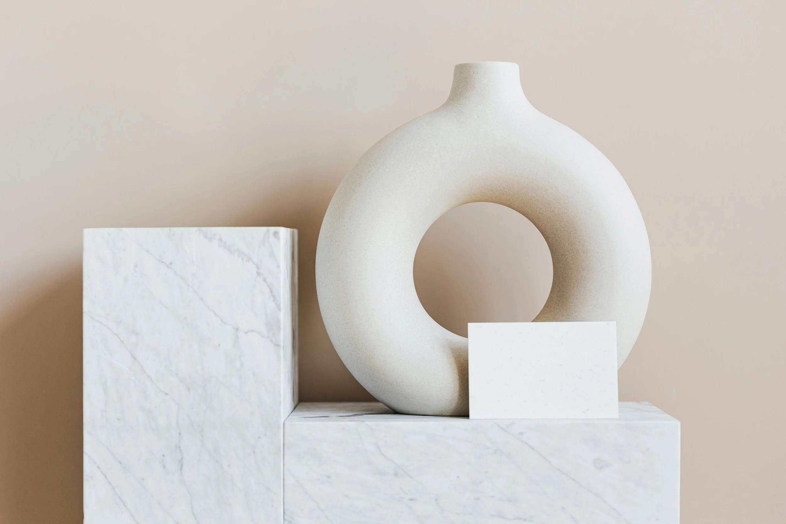 Therapy Office in BC | Marble Vase Decor