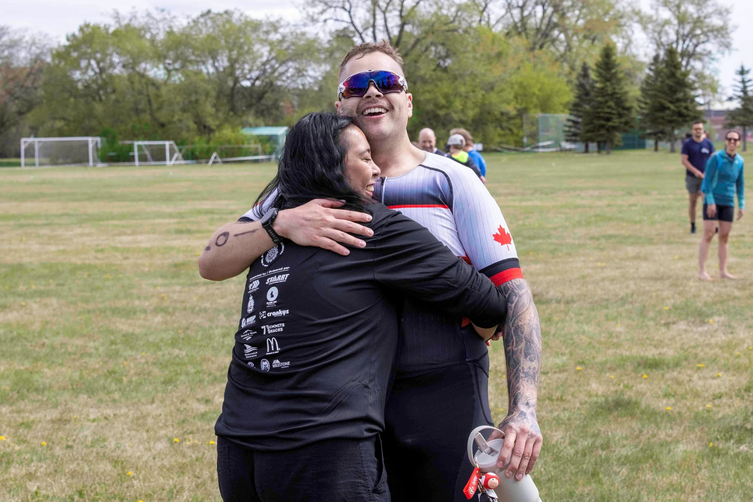 WO Yannick Huard feeling accomplished from setting a Personal Record.