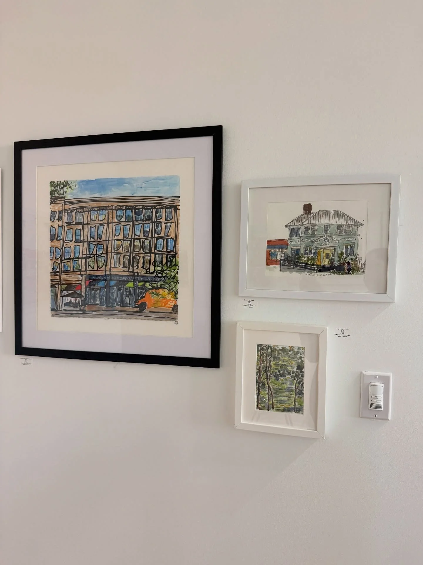 See @teresacookart&rsquo;s watercolors at the Gallery Brunch Hop this Sunday at 11am in the Emerald Station! Stop by all of the participating galleries throughout the day. Swipe to see the locations!
