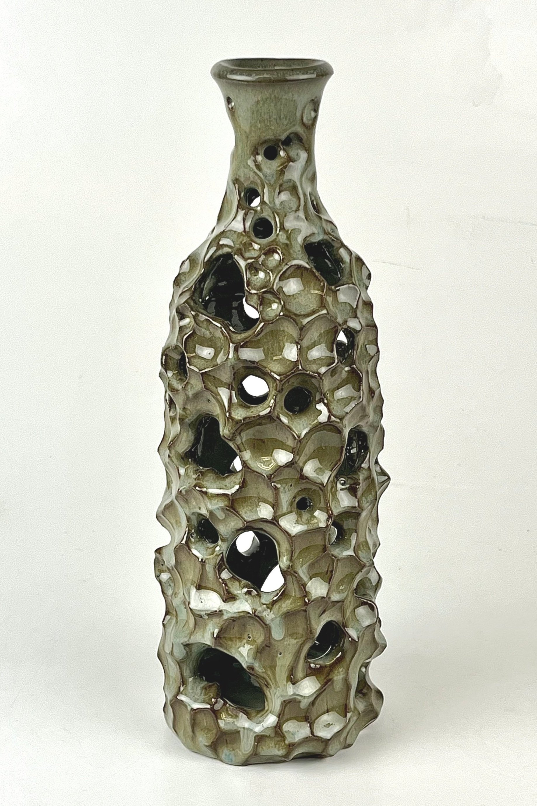 Carved Bottle 3, 11 in x 3 1/2 in, 2024