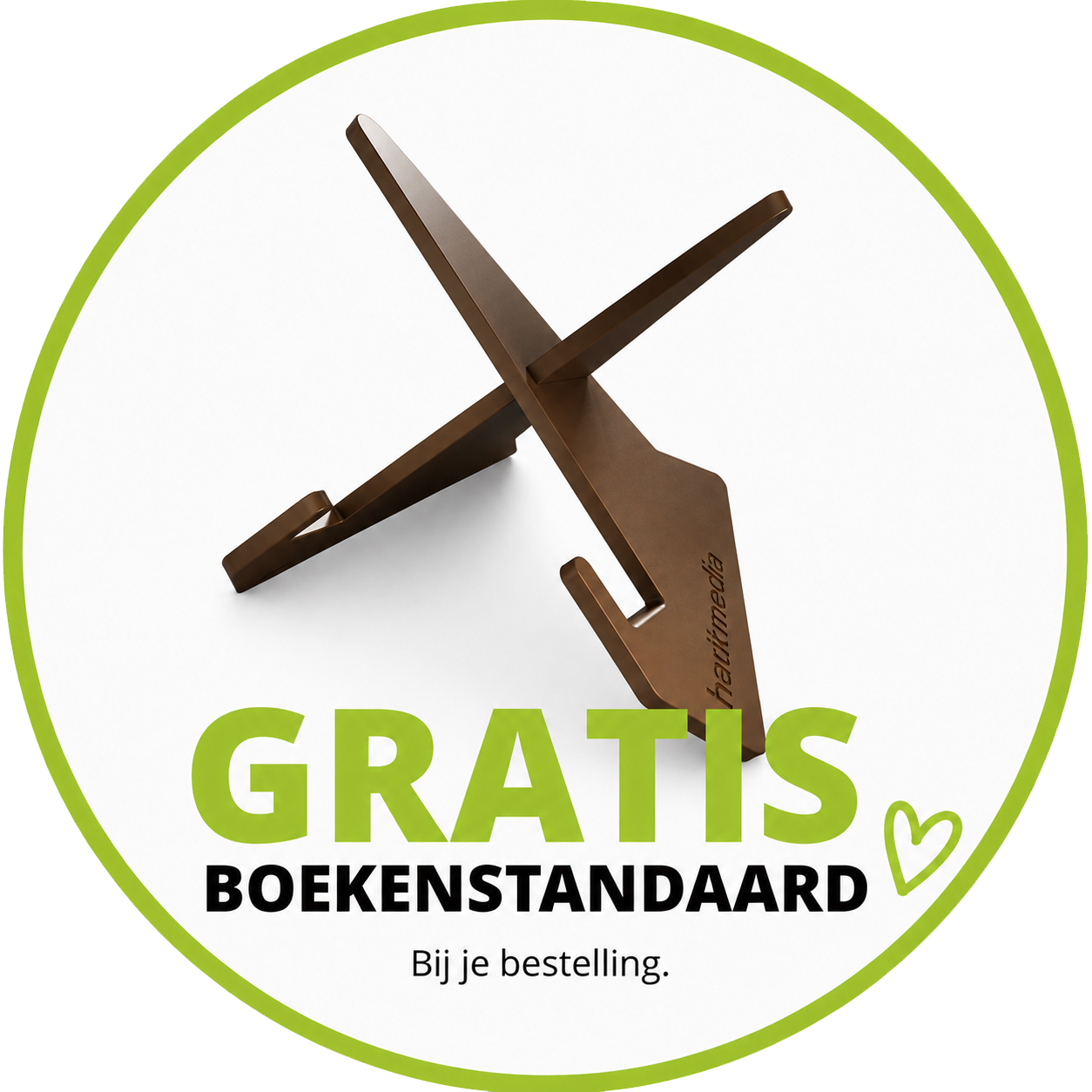 Gratis boekenstandaard bij bestelling