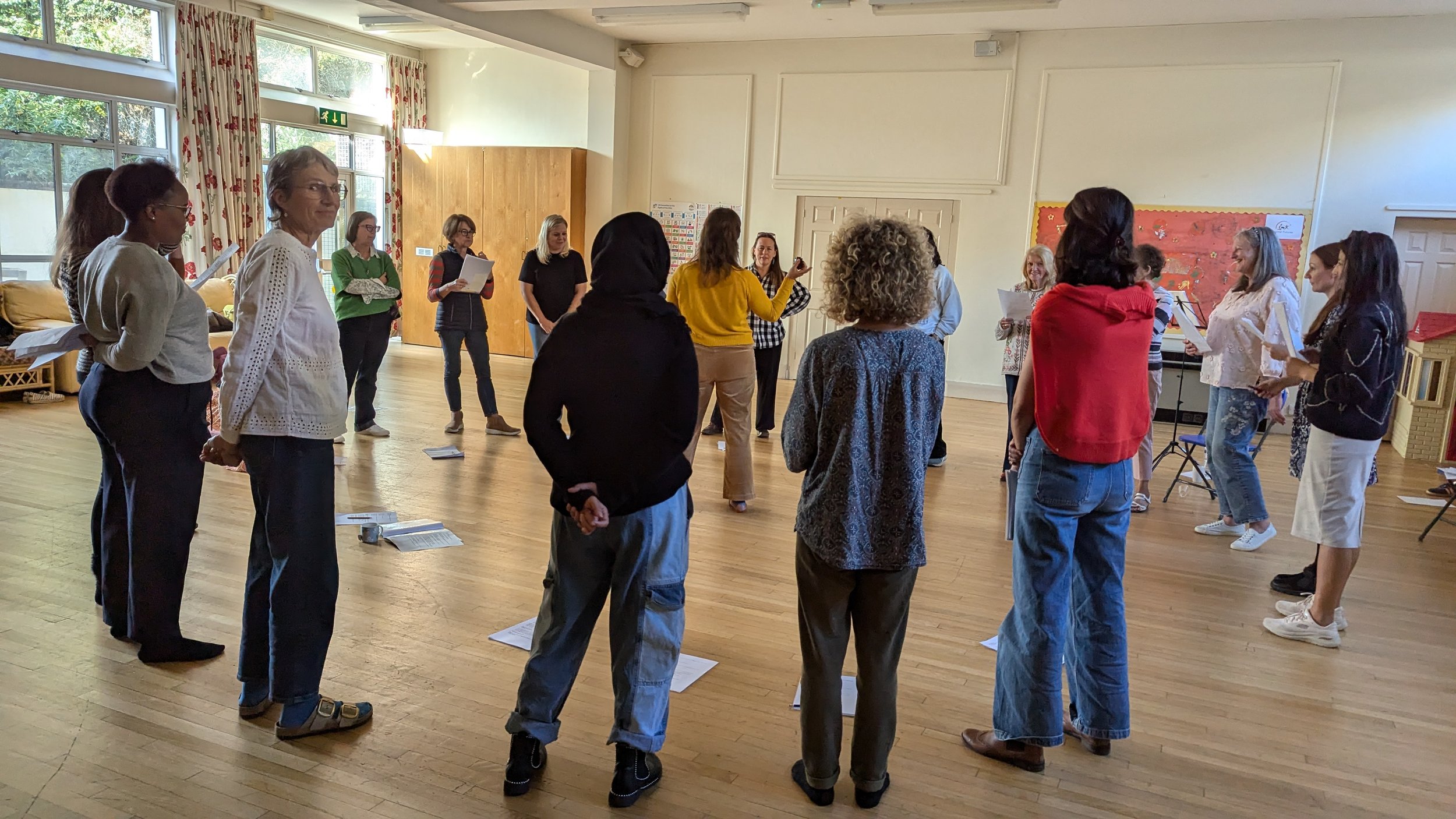 Lullaby choir rehearsal