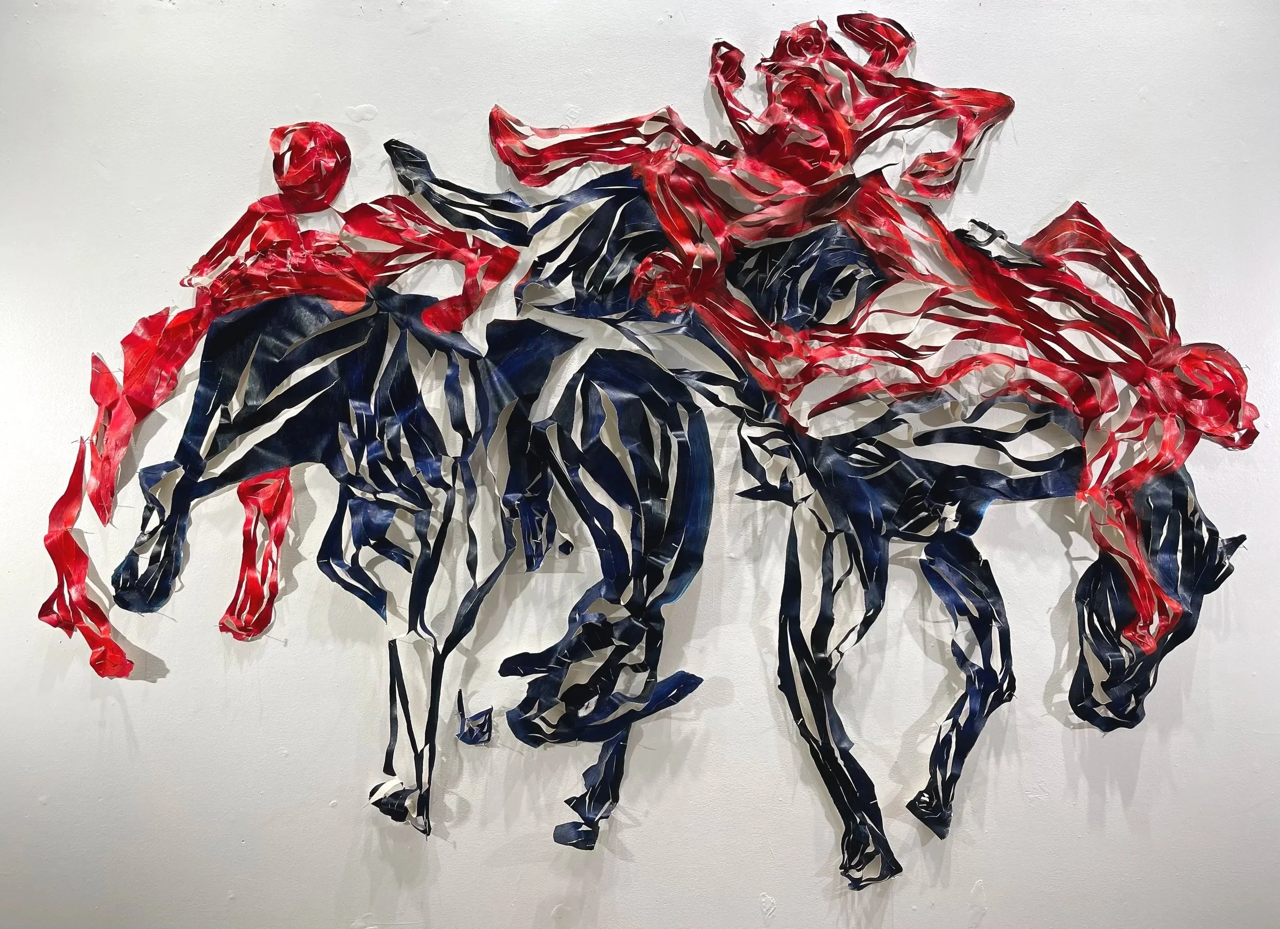 We Keep Going In Circles / oil on canvas / ~70" x ~50"