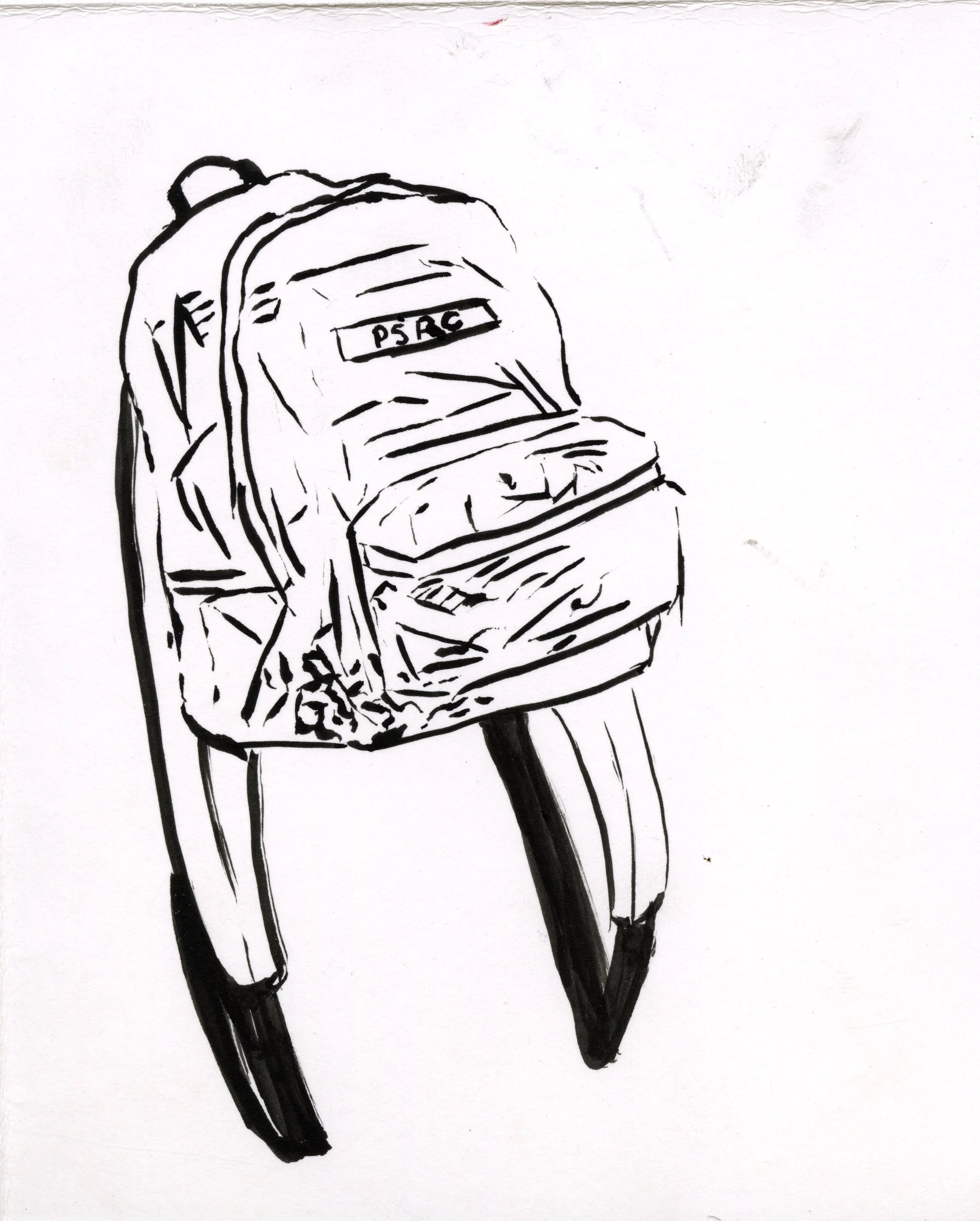 Clear Intentions / 
ink on paper / 
6 3/4" x 5 1/2"