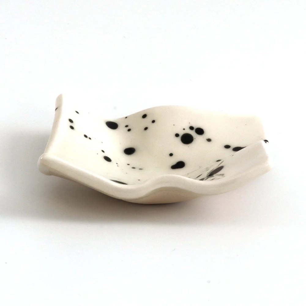 Square Bauble Dish 〰️ Classic Tuxedo