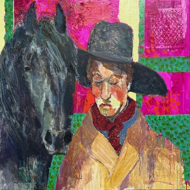 "Earl and Duchess". Acrylic on Canvas.  30x30  $3800