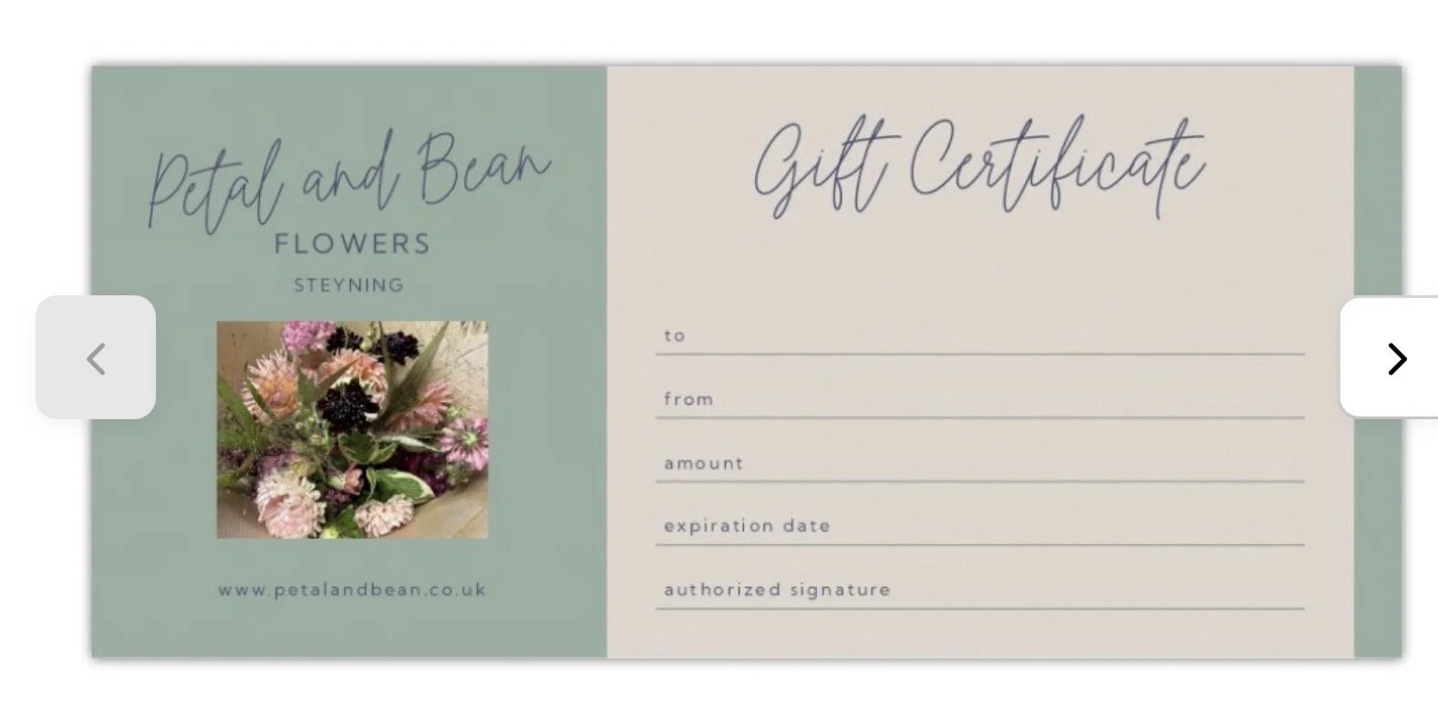 Gift voucher