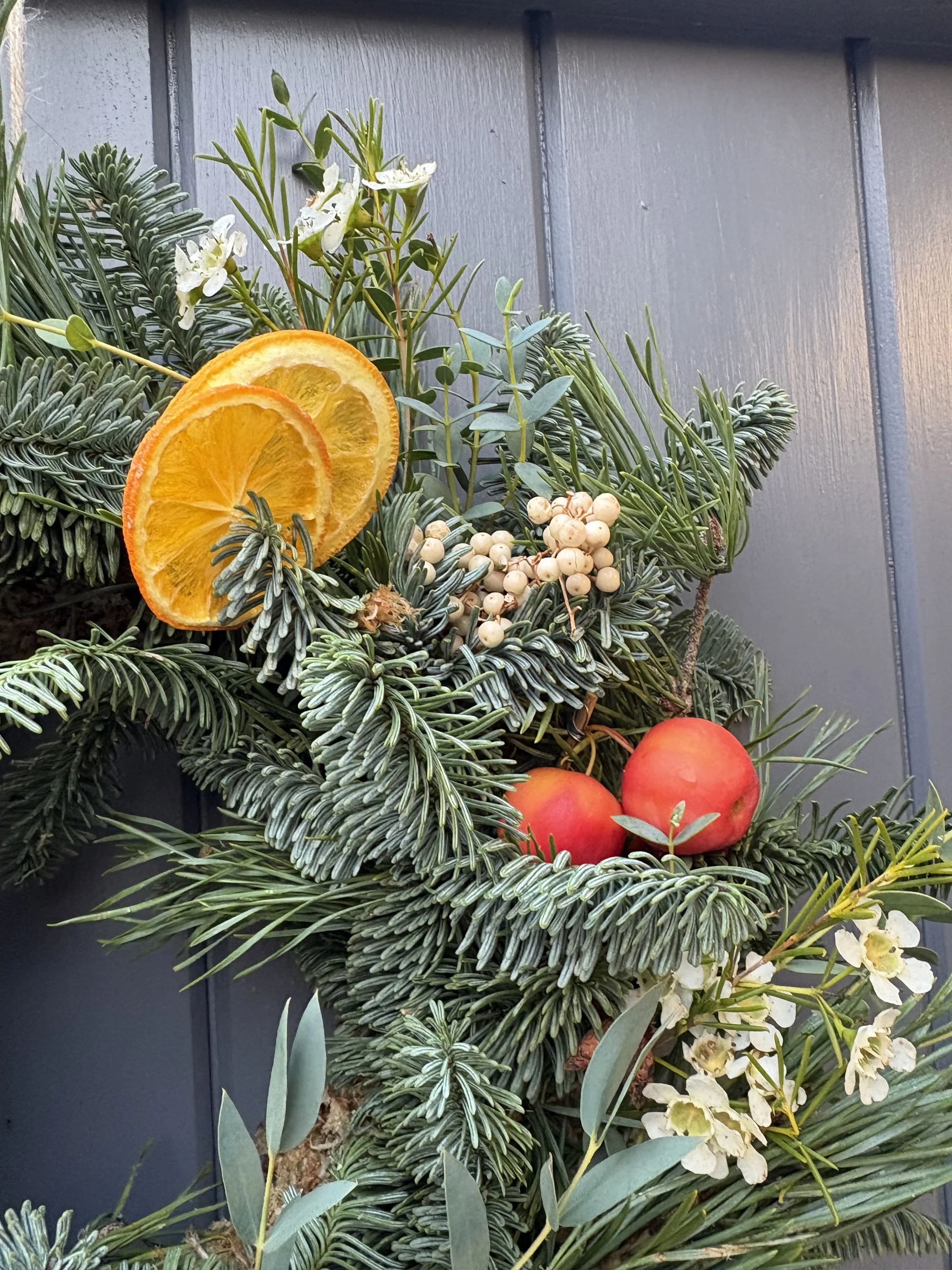 Fruity Christmas Door Wreath