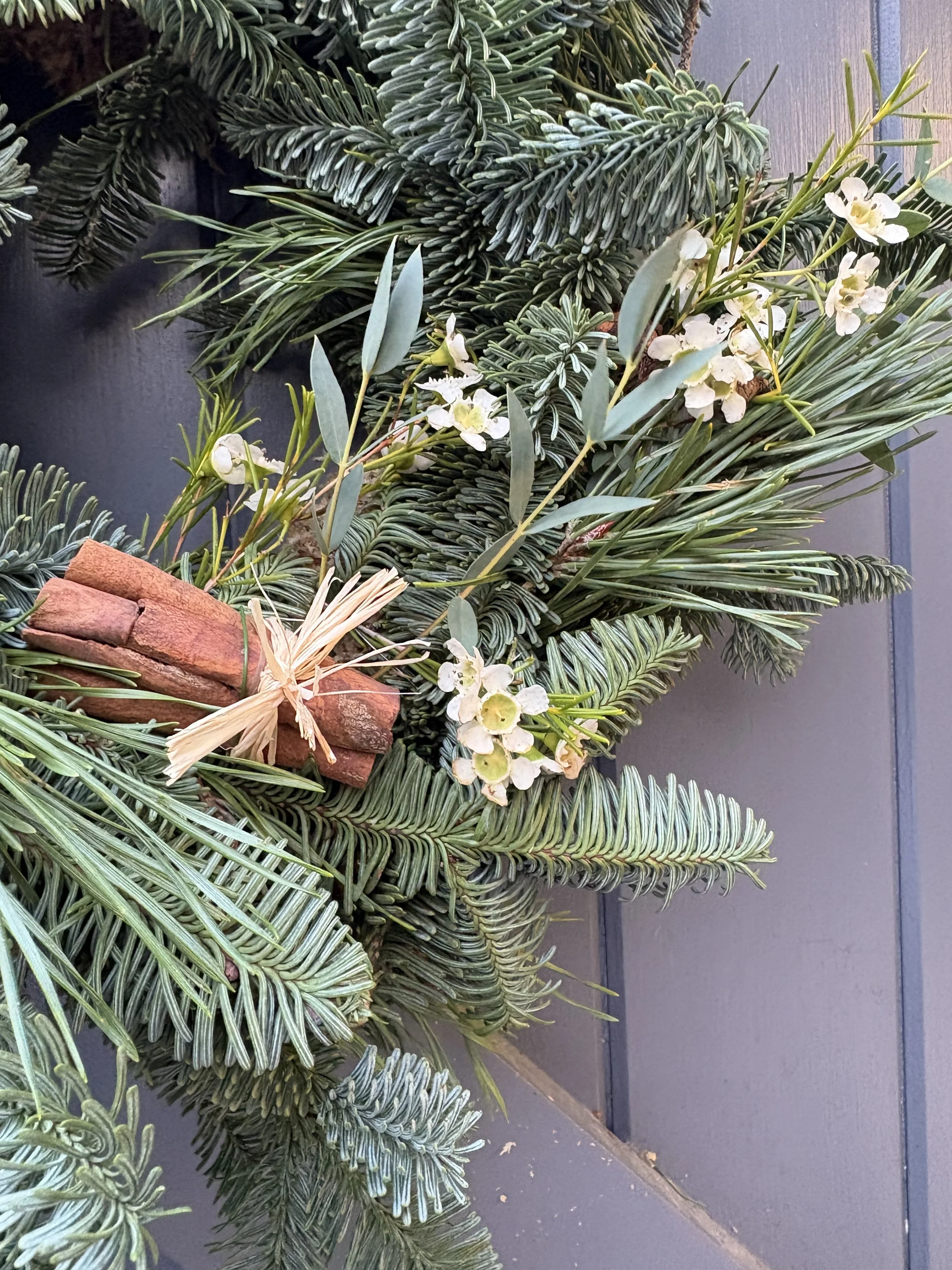 Natural Christmas Door Wreath