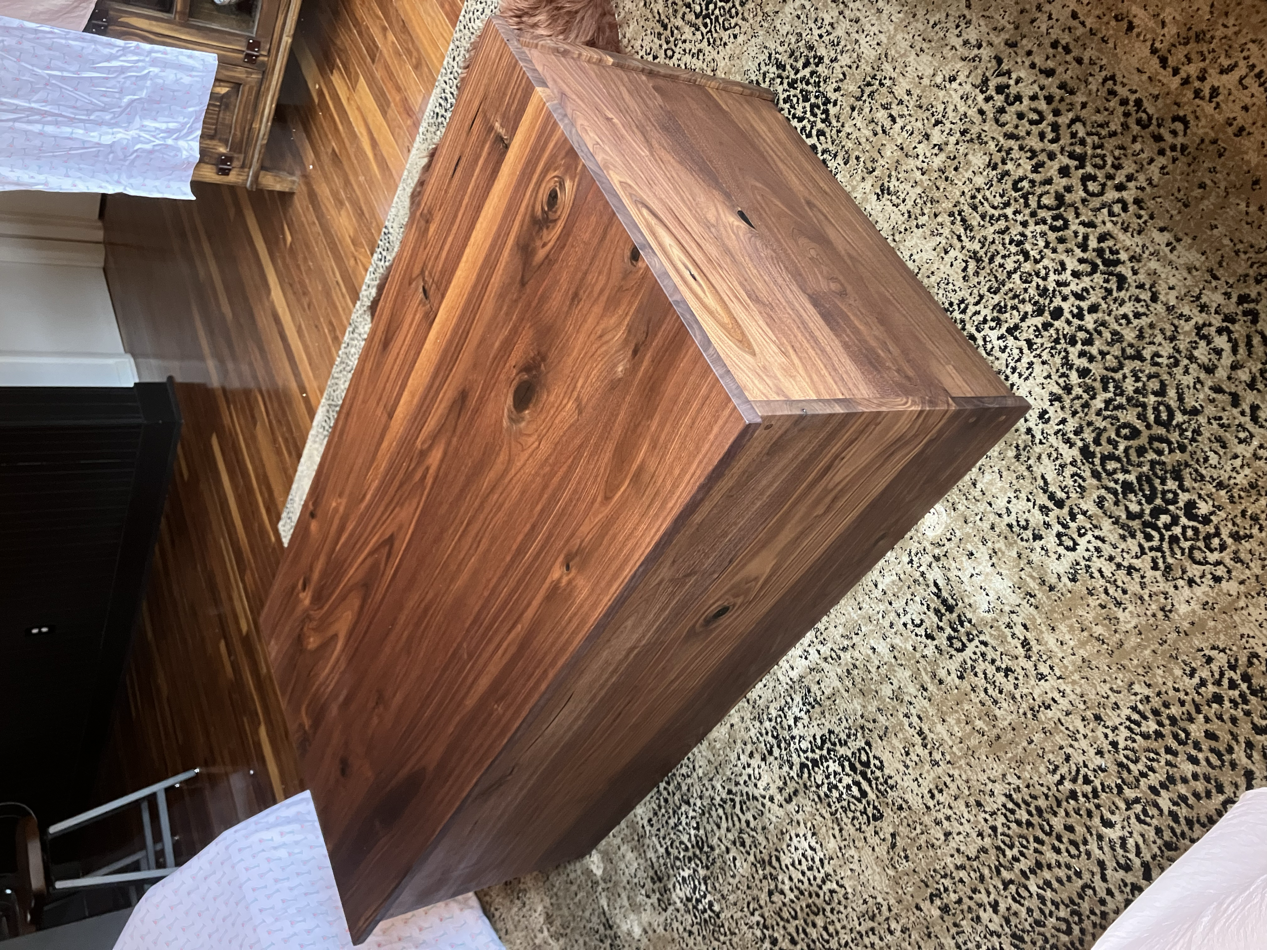 24" x 48" Solid Walnut Coffee Table Trunk