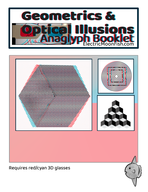 Geometric Designs & Optical Illusions Anaglyph Bundle