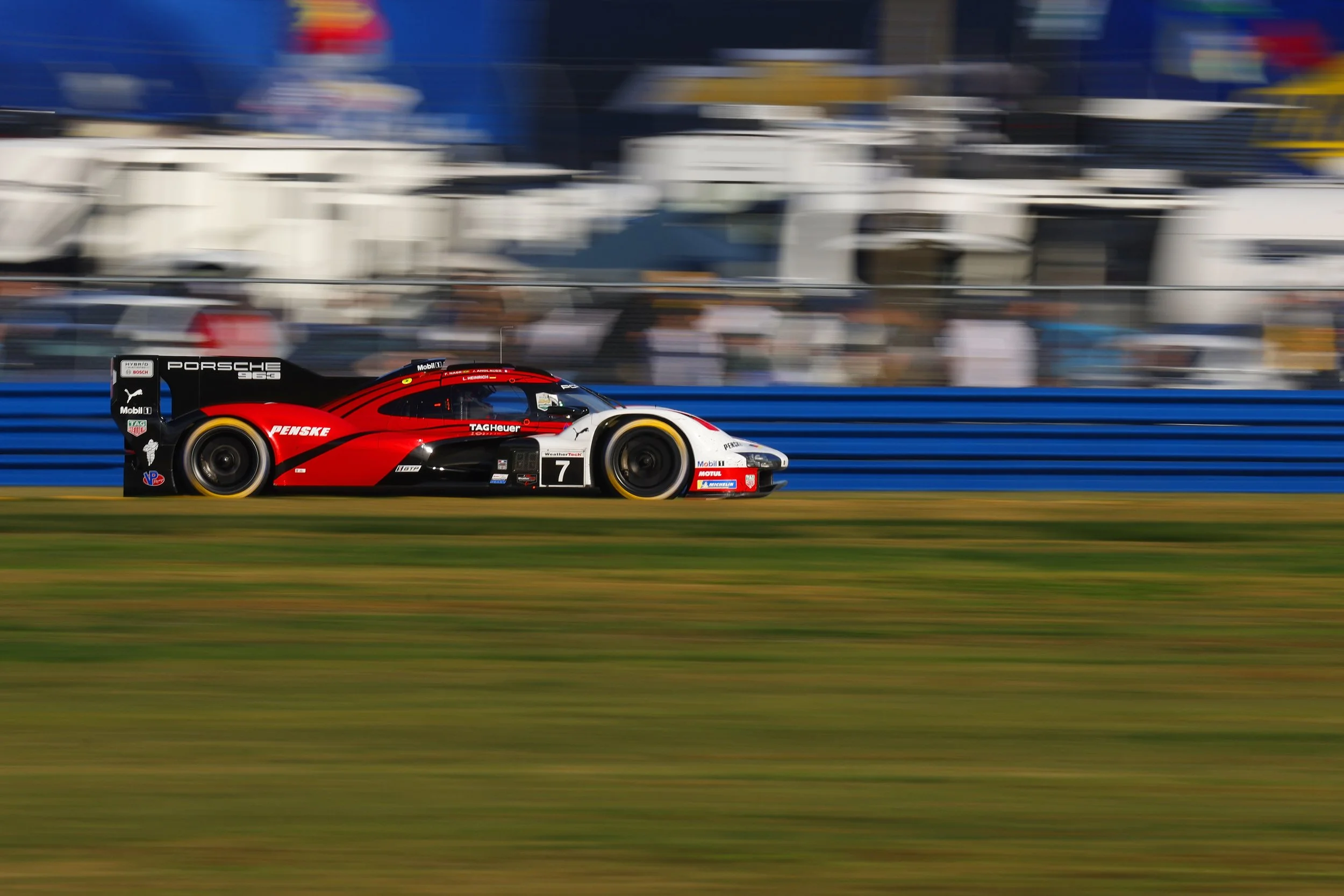 Team Penske races in the Rolex 24 Hours Daytona race at the Daytona Speedway