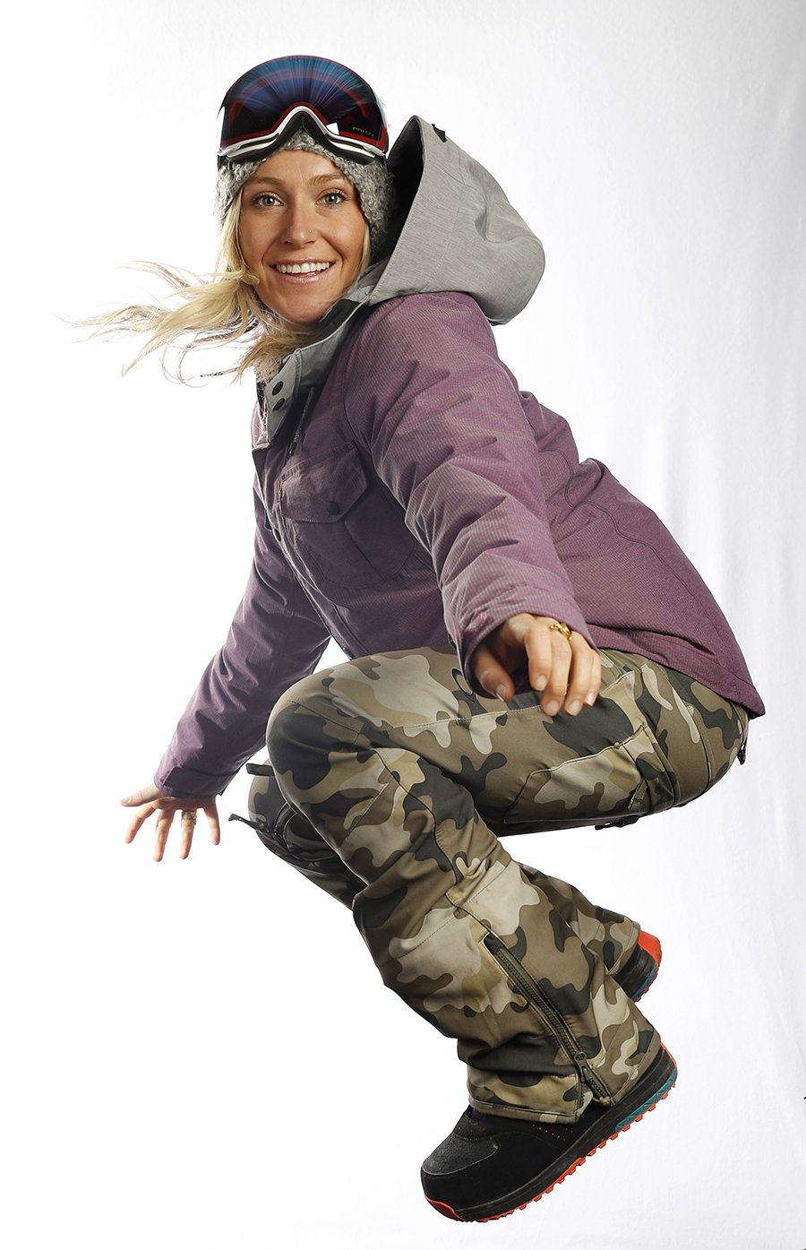 Olympic snowboarder poses during the United State Olympic Summit in Park City , Utah.