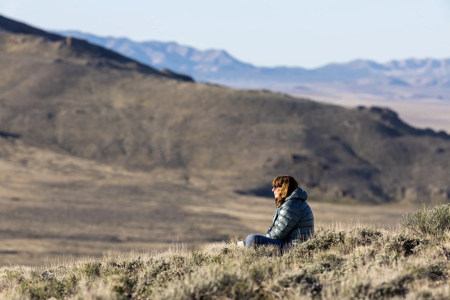 A wild horses photography particpant in the West Desert of Utah