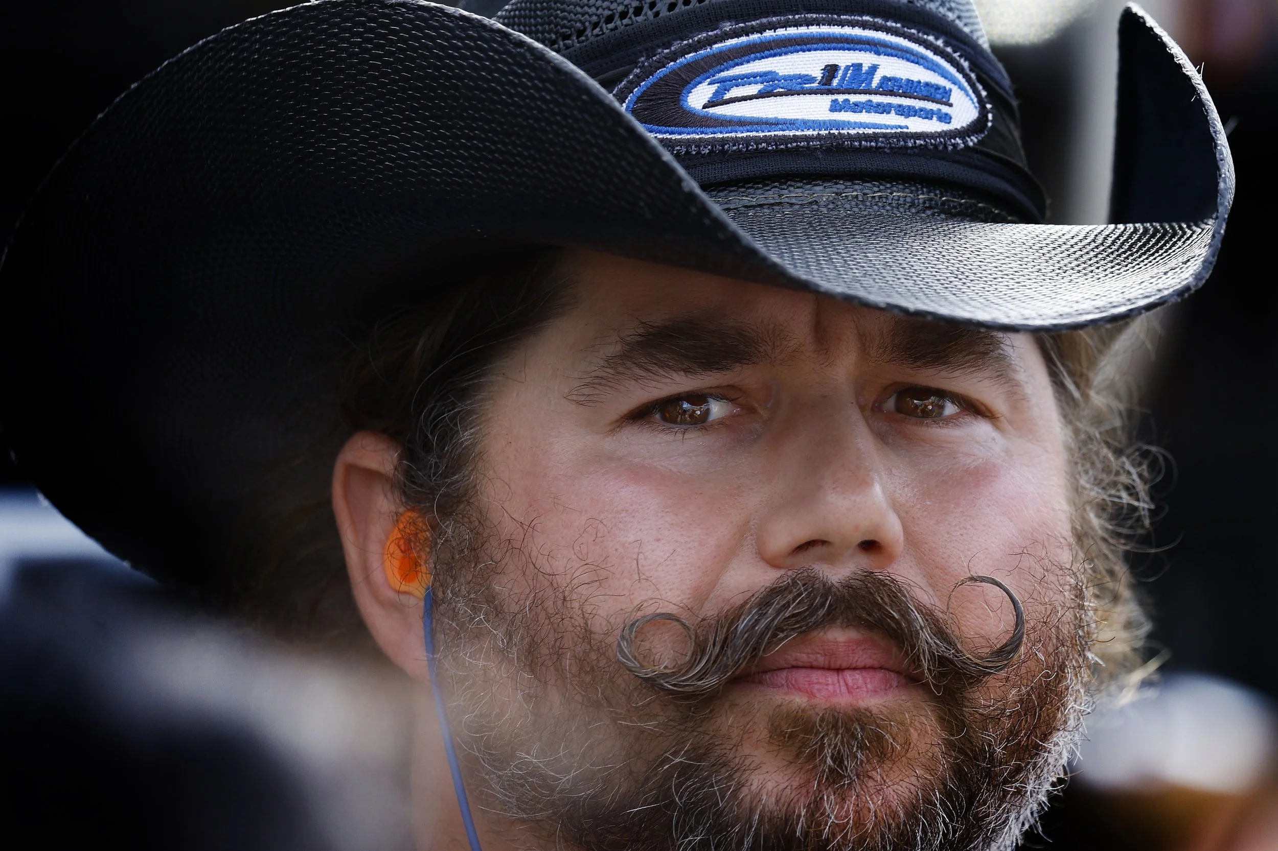 Team mamber in the pits at the Rolex 24 Hour Daytona race