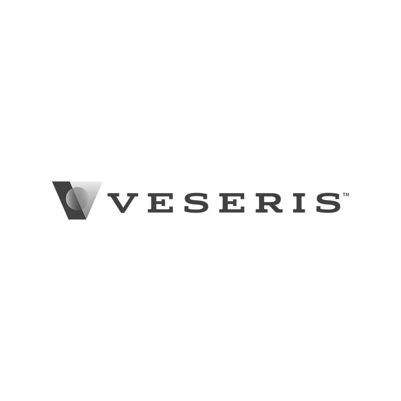 Veseris logo in black and white.