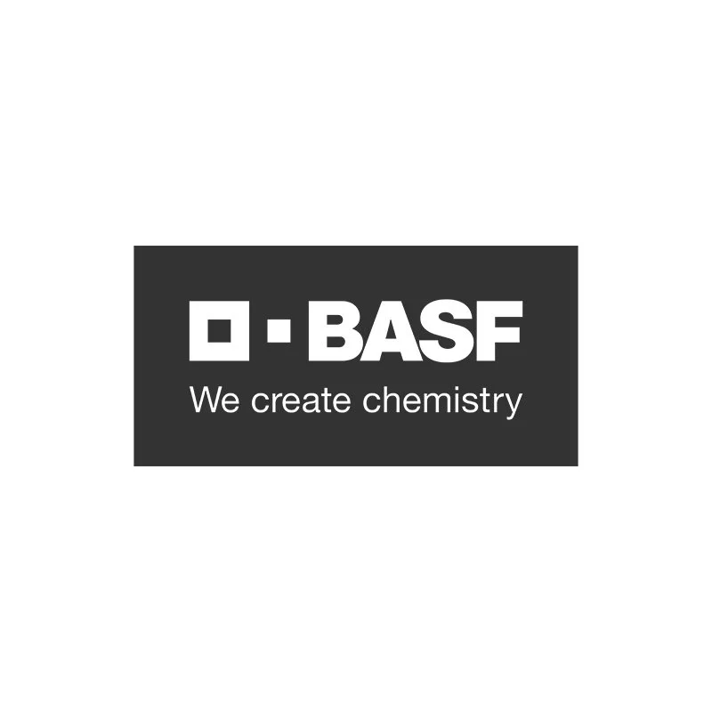 BASF logo with the text 'We create chemistry' underneath.