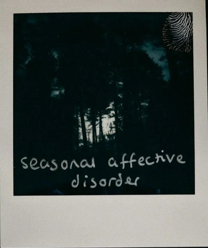 a polaroid image that says seasonal affective disorder