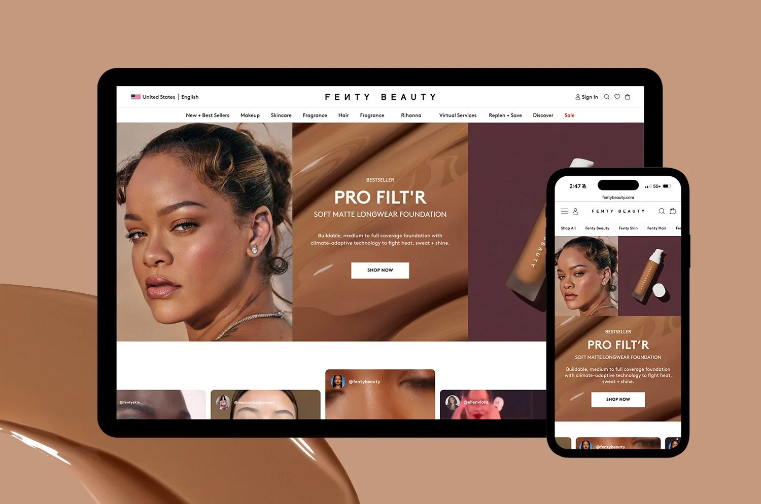 FentyBeauty.com Redesign