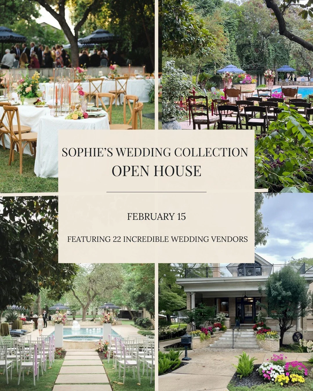 We&rsquo;re bringing together 22 of our favorite wedding creatives for an afternoon full of ideas, inspiration, and all the wedding magic at Sophie&rsquo;s.

Think florals, food, music, photography, and all the magic-makers who turn celebrations here