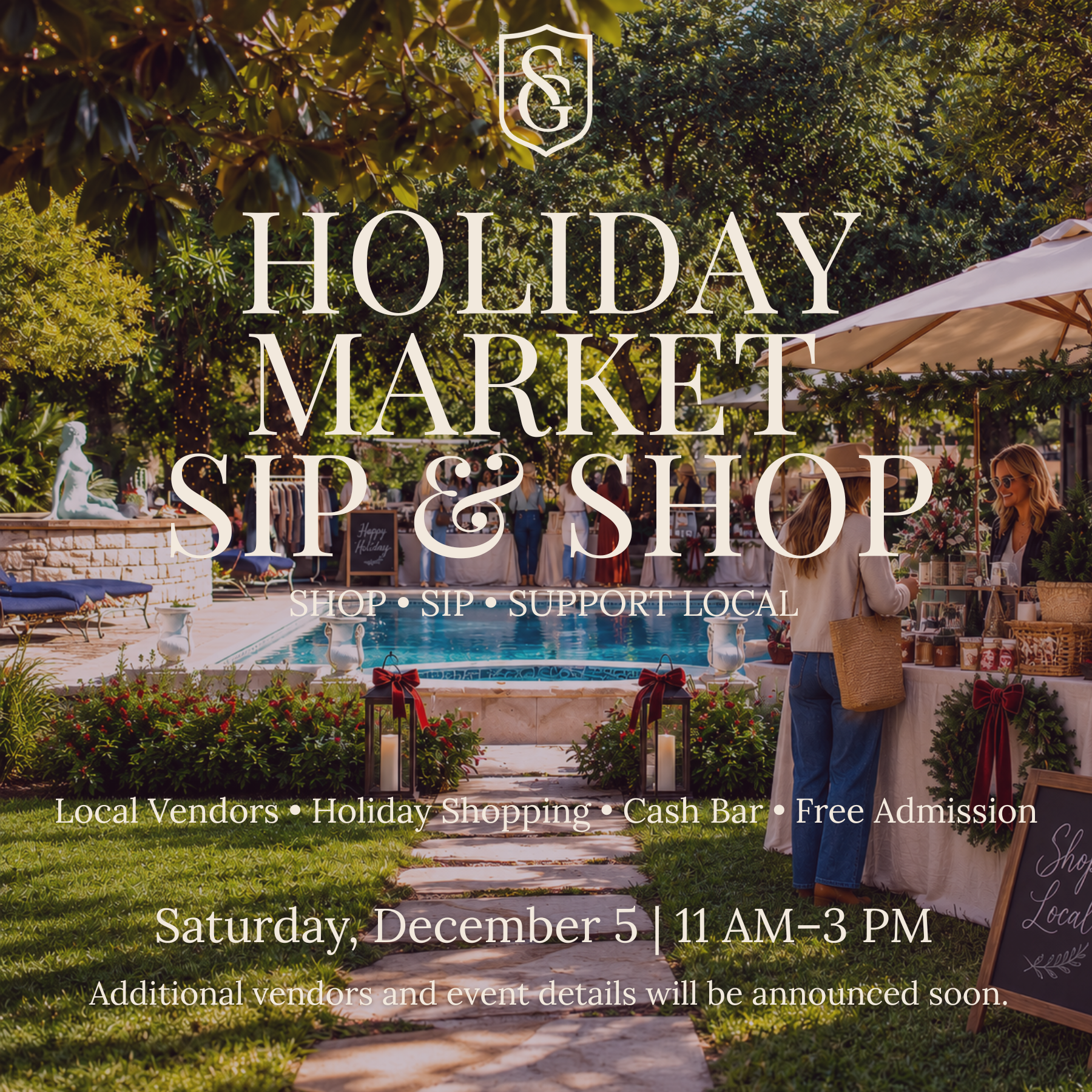 Holiday Market Sip &amp; Shop