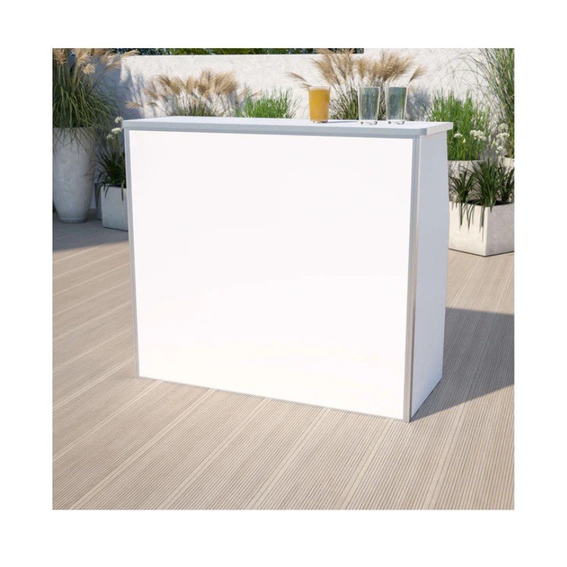 White Modern Portable Bar Rental in Connecticut