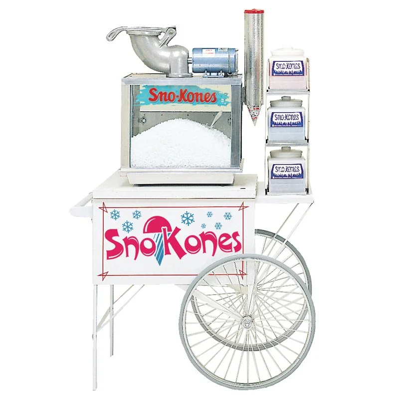 Gold Medal White Sno Cone Machine with Cart Rental