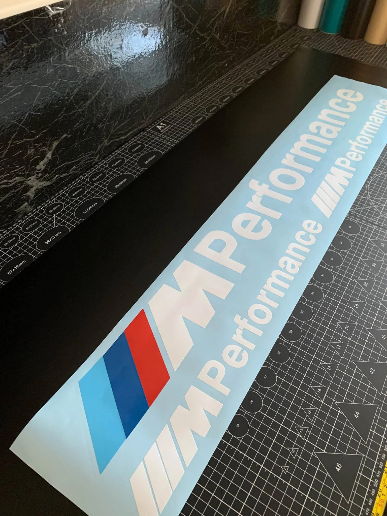 BMW Performance Full Colour Sunstrip